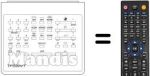Replacement remote control TP 590 VT