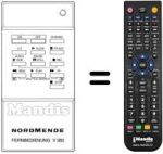 Gleichwertige Fernbedienung NordMende V 303 PSN