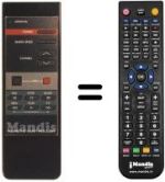 Gleichwertige Fernbedienung Daewoo DVR 3721 D