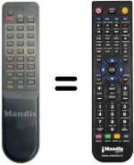 Télécommande équivalente Fidelity VCR 3200