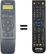 Télécommande équivalente Panasonic NV-SD410
