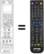 Télécommande équivalente VT-RM 633 E