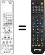 Télécommande équivalente VT-RM 653 E