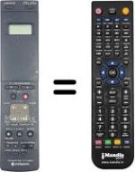 Télécommande équivalente VT-RM 551 E
