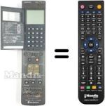 Télécommande équivalente VT-RM 833 E