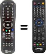 Replacement remote control Fuba ODE 780 HD
