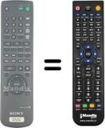 Télécommande équivalente Sony DVP-NS 400 D