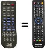Replacement remote control Hyundai DVD 320 C