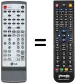 Télécommande équivalente LG FE-3500 WE