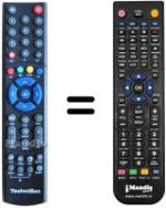 Télécommande équivalente Technisat DIGICODER S2 HD