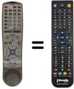 Gleichwertige Fernbedienung Hitachi DV-W 1