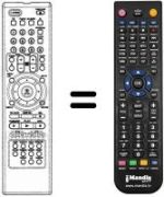 Télécommande équivalente LG DVD 4800