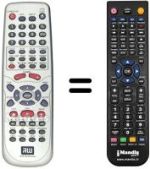 Replacement remote control Hyundai DVR 530 H