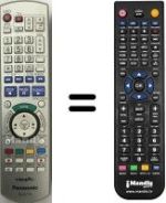 Télécommande équivalente Panasonic DMRE-X75 EB