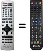 Télécommande équivalente Panasonic DVD S-97