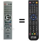 Télécommande équivalente Hitachi DV-PF 2 E