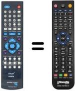 Gleichwertige Fernbedienung PEEKTON PK 6700 HDMI