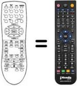 Télécommande équivalente Sinudyne 1511 S TRENDY