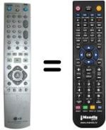 Télécommande équivalente LG RH-7900 H