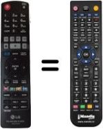 Télécommande équivalente Goldstar BD 660