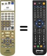 Télécommande équivalente JVC XV 2EU
