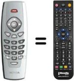 Télécommande équivalente Ingelen MEDIAMASTER 110 S