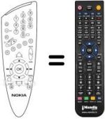 Télécommande équivalente Ingelen MEDIAMASTER 9701 S (IT)