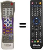 Replacement remote control Strong SRT 1500 DVD
