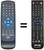 Télécommande équivalente Sansui DB-X 21000