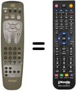 Télécommande équivalente TEAK DV-H350