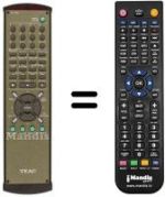 Télécommande équivalente TEAK DV-50