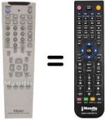 Télécommande équivalente TEAK DV-7D