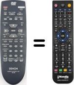 Gleichwertige Fernbedienung Denon DVD 800