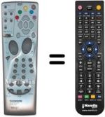 Télécommande équivalente Teleavia DTH 5400