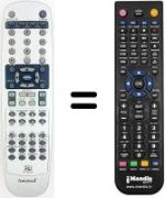 Télécommande équivalente Sansui DVR-4000 DX