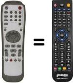Télécommande équivalente Orion GDVDR 5001B