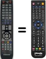 Télécommande équivalente Samsung DVD SH-897