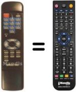Télécommande équivalente EMME ESSE SIRIUS 490 (500 CHANNEL)