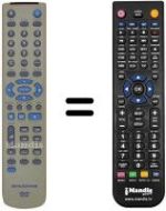 Télécommande équivalente Sinudyne SV 12818 B