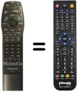 Télécommande équivalente Panasonic DVD A 360