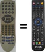 Télécommande équivalente Orion VDR4003