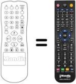 Télécommande équivalente REMCON728