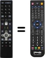 Télécommande équivalente Kathrein UFS640S