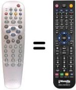 Télécommande équivalente REMCON656