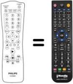 Télécommande équivalente Philips 21PV715