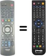 Télécommande équivalente Toshiba 23306365
