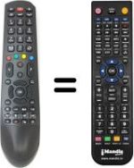 Télécommande équivalente Telefunken TE20265B30C10ELED