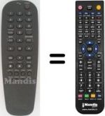 Gleichwertige Fernbedienung Philips DVD 722
