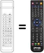 Télécommande équivalente Audiosonic KT8875