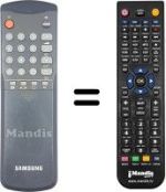 Gleichwertige Fernbedienung Samsung 3F14-00033-320